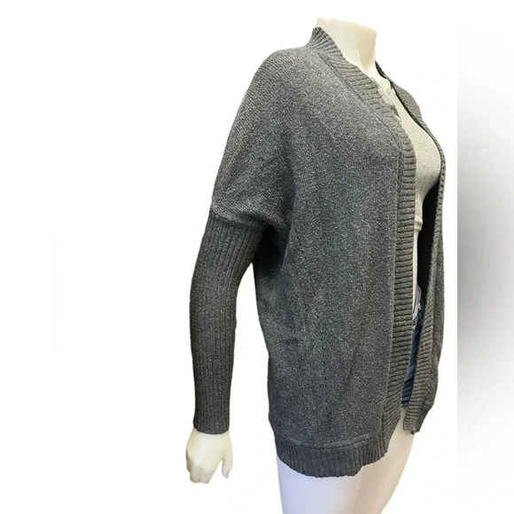 Temperance Grey Open Knit Cardigan Size XS - Picture 3 of 10